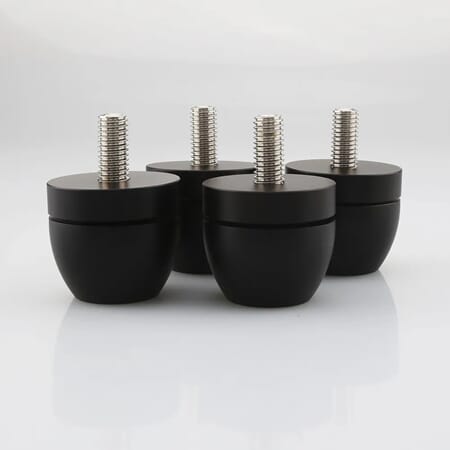 4-pk isolasjonføtter for platespiller/hifi