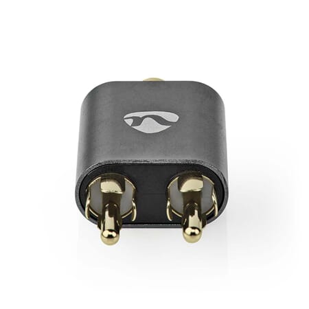 Stereo Audio Adapter, 2xRCA HUN -> 3,5mm