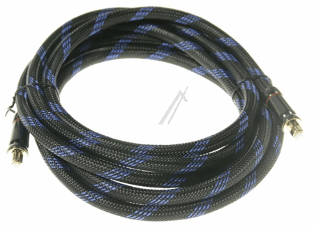 PREMIUM TOSLINK KABEL, (Ø =8,0MM), SVART/GRÅ, 3M