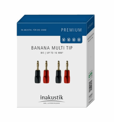 Bananplugg 4pk, opp til 4MM², 4 pk