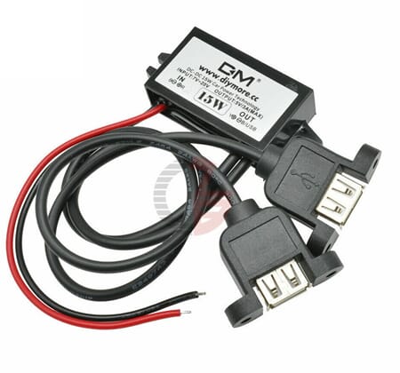 12V/5V 3A converter, 2 x USB