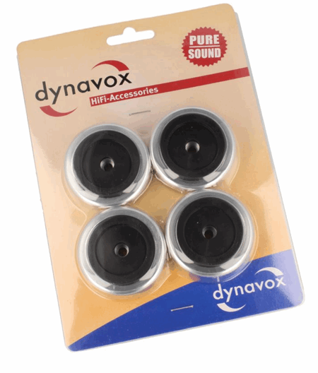 Dynavox 50X16MM HIFI føtter Sølv (4 STK.)