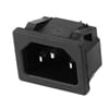 AC 250V 10A 3 P Terminals Black