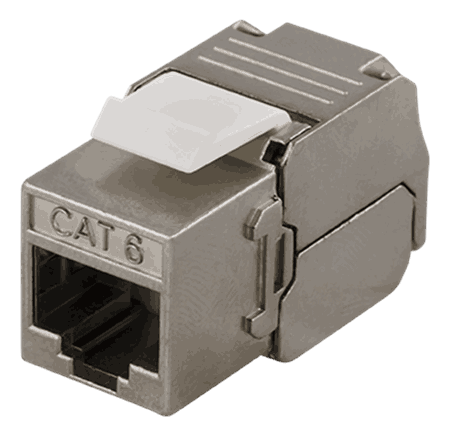 FTP Cat6 Keystone connector, "Tool-free"