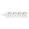 Grenuttak 4x CEE 7/3, 1x CEE 7/7, child protected, 5m, white