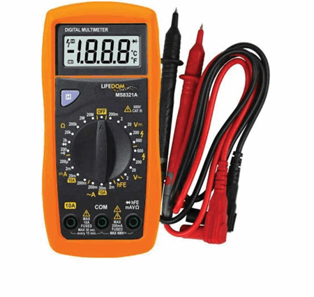 DIGITAL MULTIMETER MED 8 FUNKSJONER