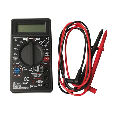 Digitalt multimeter HP830-B, svart