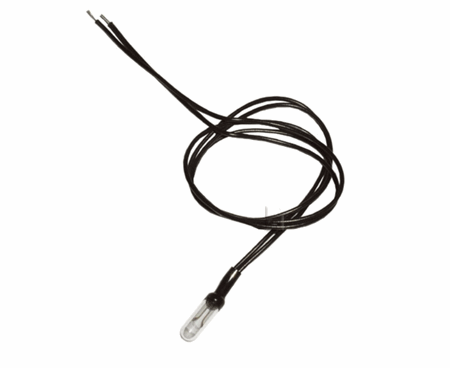 6,0V-0,06A-0,36W T1 1/4 MINIATYRPÆRE MED 300MM KABEL, 4X12MM