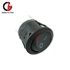 Mini Black Round 3 Pin SPDT ON-OFF Rocker Switch Snap-in